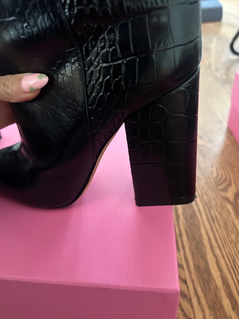 Paris Texas Embossed Croco Anja Boot - Black - Picture 6 of 15